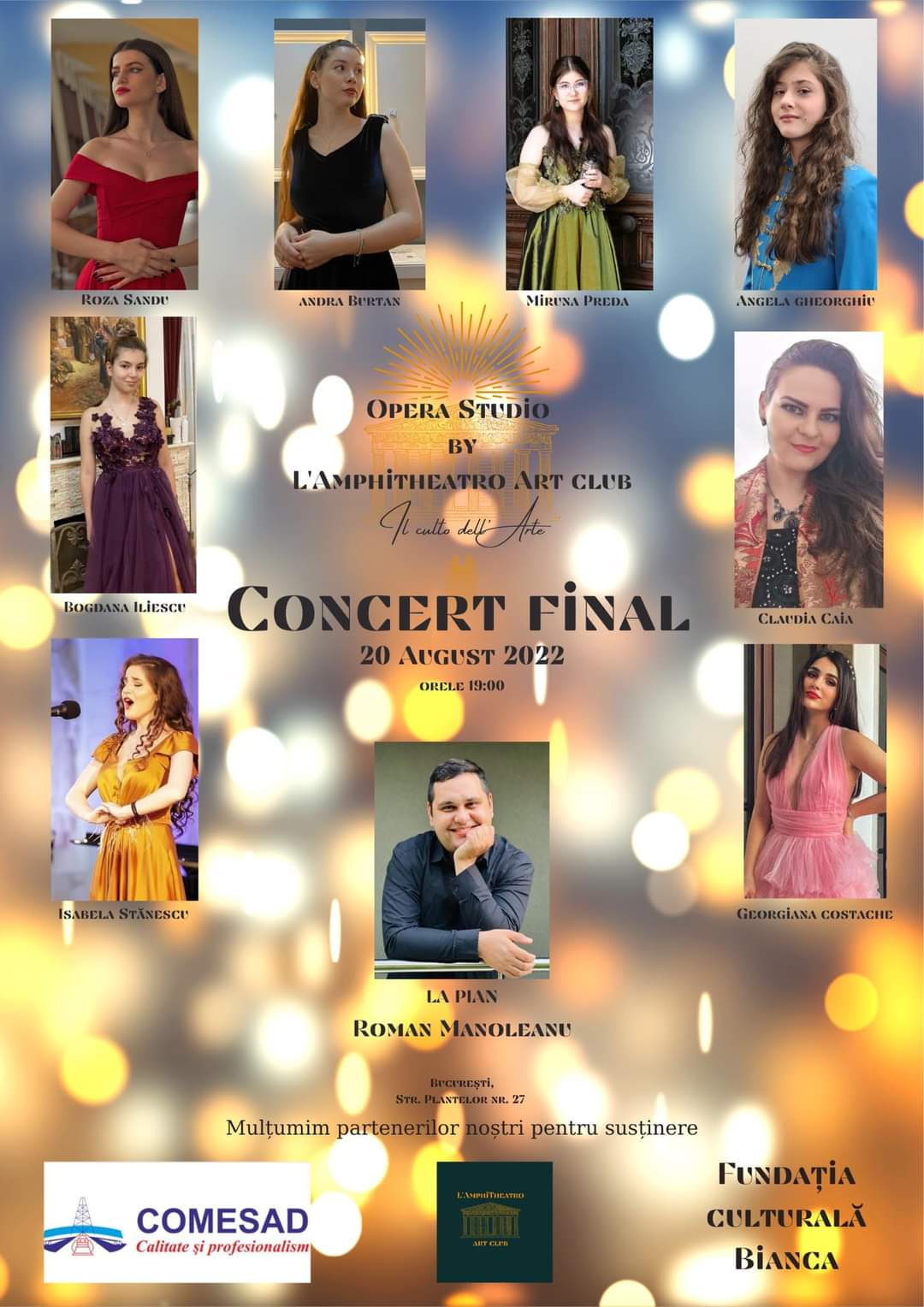 Elevă la Colegiul Național de Muzică ”George Enescu”, Angela Ioana Gheorghiu a încântat publicul la un minunat recital vocal!